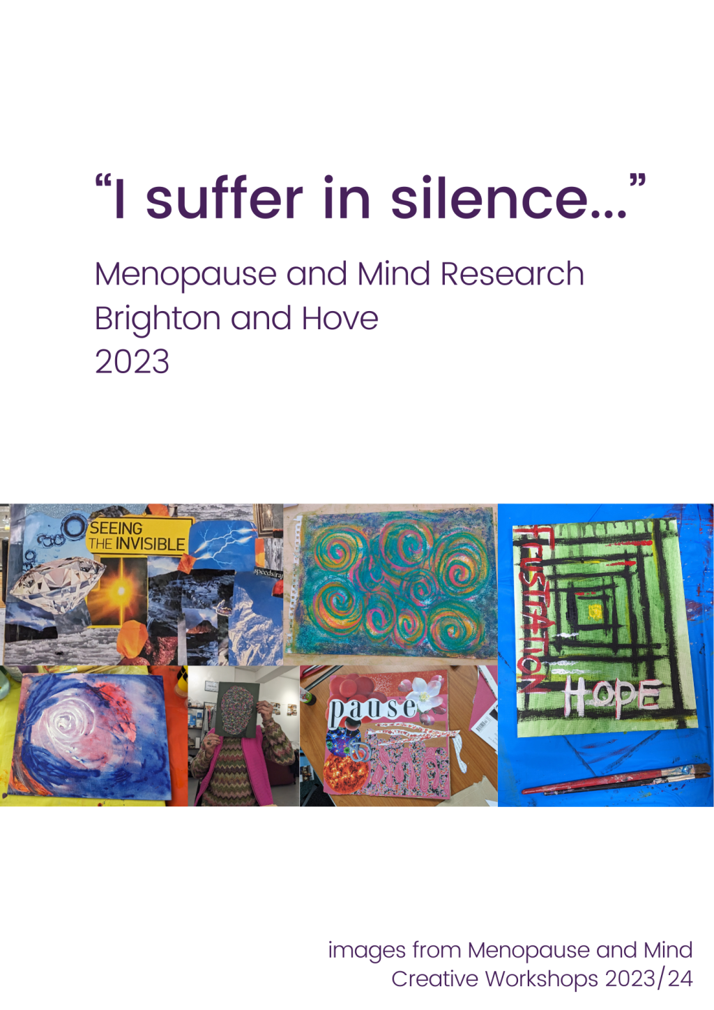 “I suffer in silence…” Menopause and Mind Research – Brighton and Hove 2023