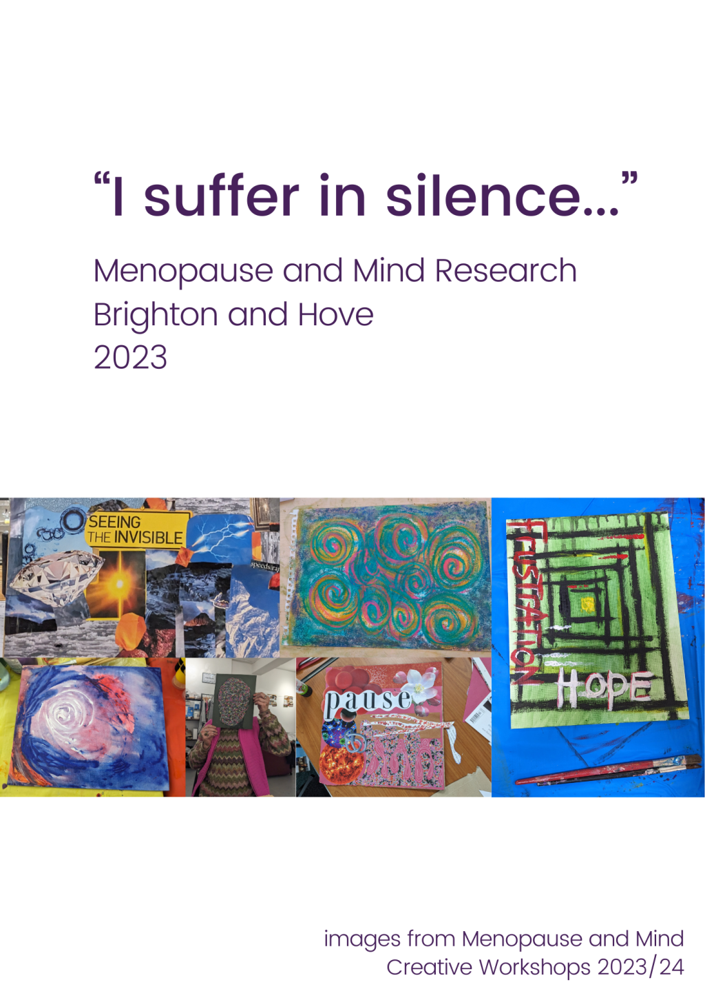 “I suffer in silence…” Menopause and Mind Research – Brighton and Hove 2023